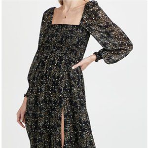 o.p.t Smocked Maxi Dress